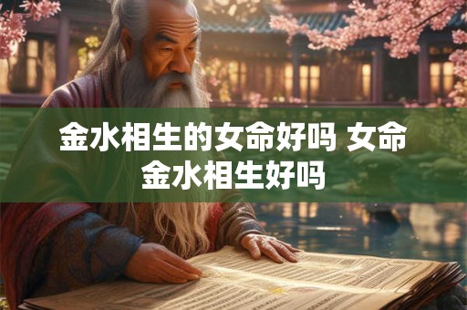 金水相生的女命好吗 女命金水相生好吗