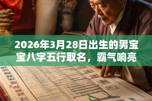 2026年3月28日出生的男宝宝八字五行取名，霸气响亮的名字大全