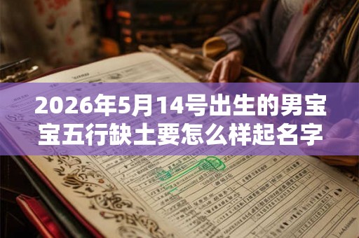 2026年5月14号出生的男宝宝五行缺土要怎么样起名字