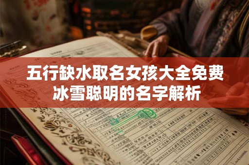 五行缺水取名女孩大全免费 冰雪聪明的名字解析