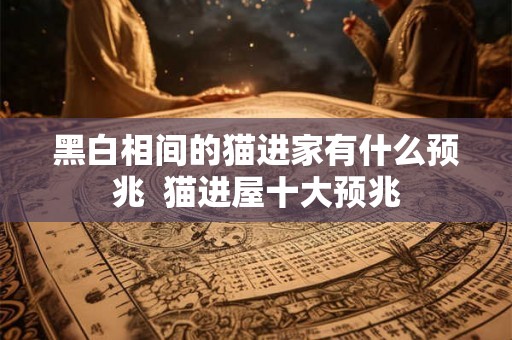 黑白相间的猫进家有什么预兆  猫进屋十大预兆