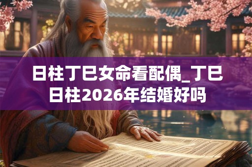 日柱丁巳女命看配偶_丁巳日柱2026年结婚好吗 日柱丁巳女命看配偶_丁巳日柱2026年结婚好吗