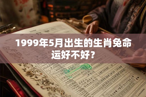 1999年5月出生的生肖兔命运好不好？