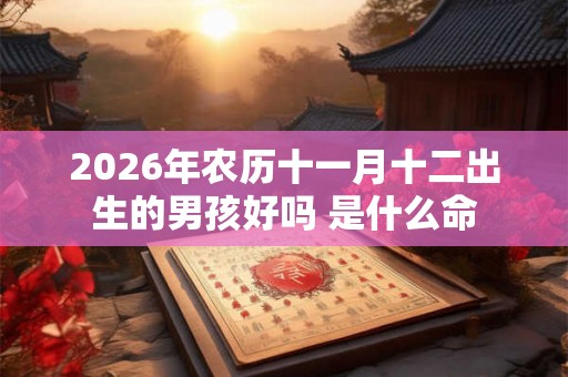 2026年农历十一月十二出生的男孩好吗 是什么命 2026年农历十一月十二出生的男孩好吗 是什么命