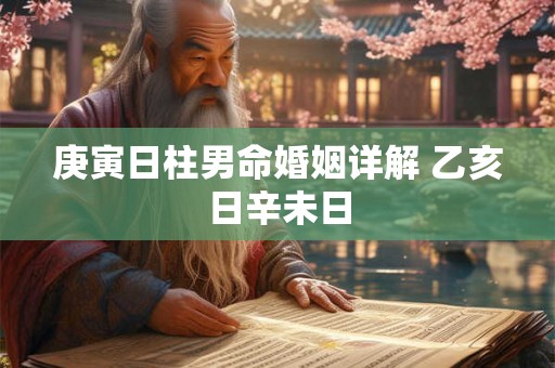 庚寅日柱男命婚姻详解 乙亥日辛未日