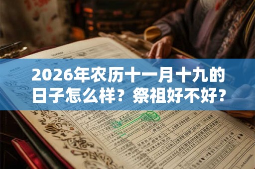 2026年农历十一月十九的日子怎么样？祭祖好不好？