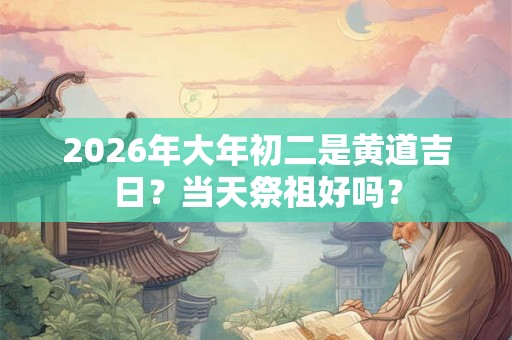2026年大年初二是黄道吉日？当天祭祖好吗？