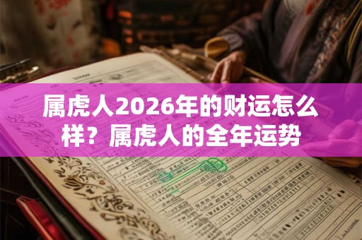 属虎人2026年的财运怎么样？属虎人的全年运势