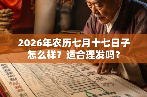 2026年农历七月十七日子怎么样？适合理发吗？