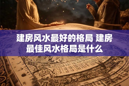 建房风水最好的格局 建房最佳风水格局是什么