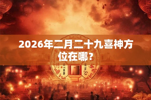 2026年二月二十九喜神方位在哪? 2026年二月二十九喜神方位在哪?
