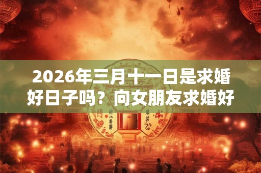 2026年三月十一日是求婚好日子吗？向女朋友求婚好吗