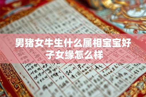 男猪女牛生什么属相宝宝好 子女缘怎么样
