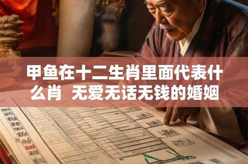 甲鱼在十二生肖里面代表什么肖  无爱无话无钱的婚姻能维持多久