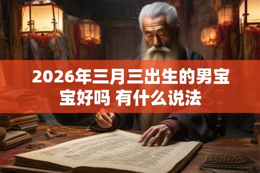 2026年三月三出生的男宝宝好吗 有什么说法
