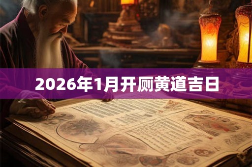 2026年1月开厕黄道吉日