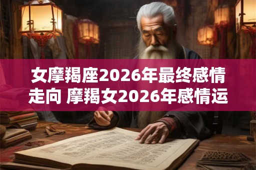 女摩羯座2026年最终感情走向 摩羯女2026年感情运势如何 女摩羯座2026年最终感情走向 摩羯女2026年感情运势如何