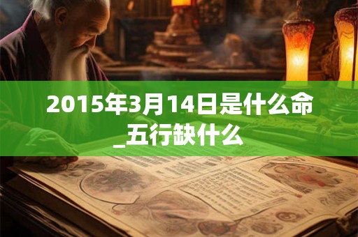 2015年3月14日是什么命_五行缺什么 2015年3月14日是什么命_五行缺什么
