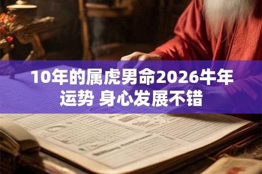 10年的属虎男命2026牛年运势 身心发展不错