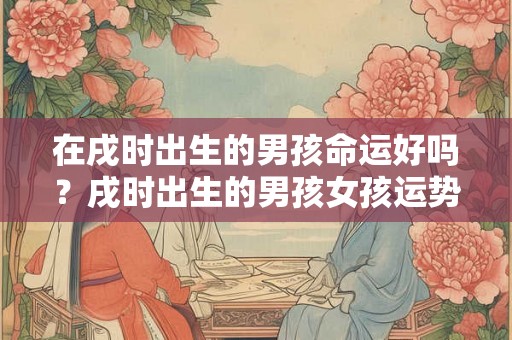 在戌时出生的男孩命运好吗？戌时出生的男孩女孩运势如何？