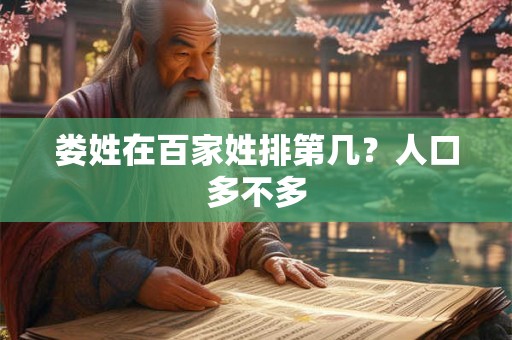 娄姓在百家姓排第几？人口多不多