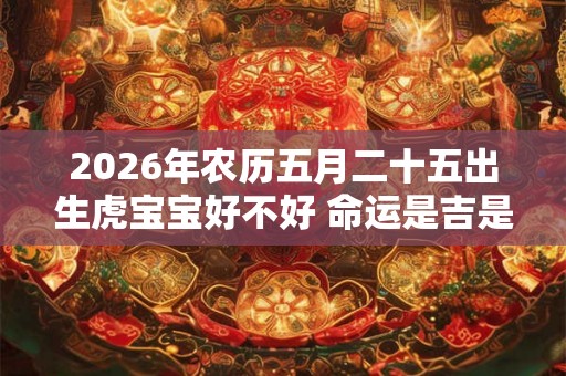 2026年农历五月二十五出生虎宝宝好不好 命运是吉是凶