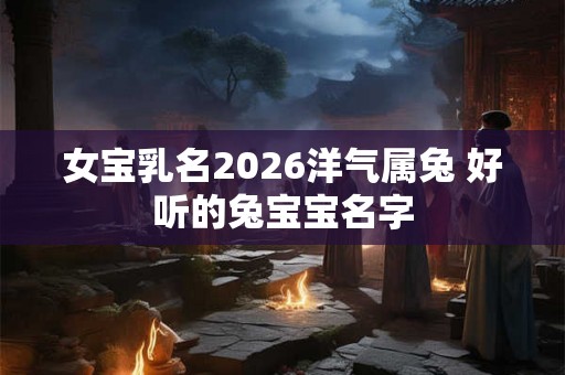 女宝乳名2026洋气属兔 好听的兔宝宝名字