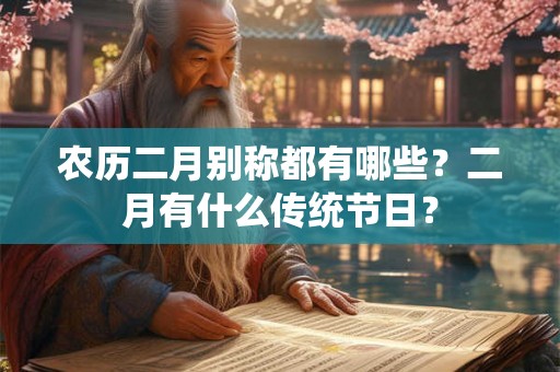 农历二月别称都有哪些?二月有什么传统节日? 农历二月别称都有哪些?二月有什么传统节日?