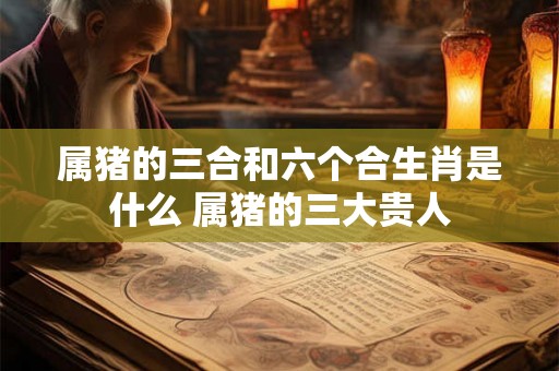 属猪的三合和六个合生肖是什么 属猪的三大贵人