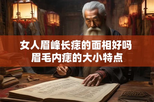 女人眉峰长痣的面相好吗 眉毛内痣的大小特点