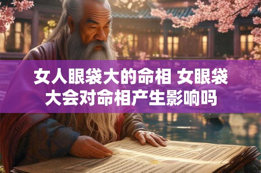 女人眼袋大的命相 女眼袋大会对命相产生影响吗