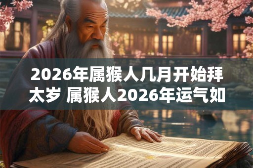 2026年属猴人几月开始拜太岁 属猴人2026年运气如何