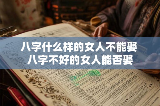 八字什么样的女人不能娶 八字不好的女人能否娶