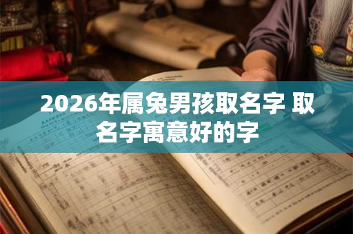 2026年属兔男孩取名字 取名字寓意好的字 2026年属兔男孩取名字 取名字寓意好的字
