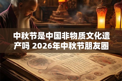 中秋节是中国非物质文化遗产吗 2026年中秋节朋友圈祝福语！