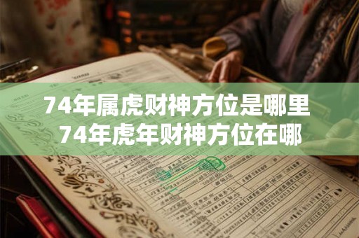 74年属虎财神方位是哪里 74年虎年财神方位在哪