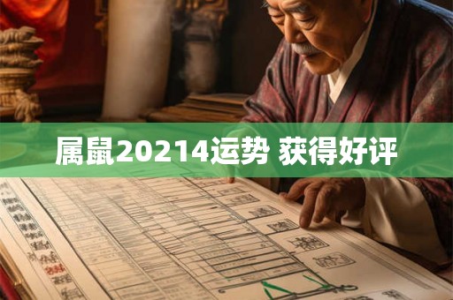 属鼠20214运势 获得好评