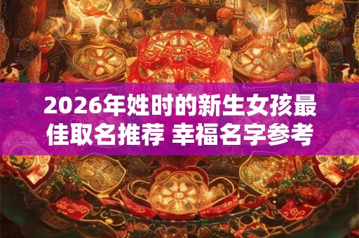 2026年姓时的新生女孩最佳取名推荐 幸福名字参考