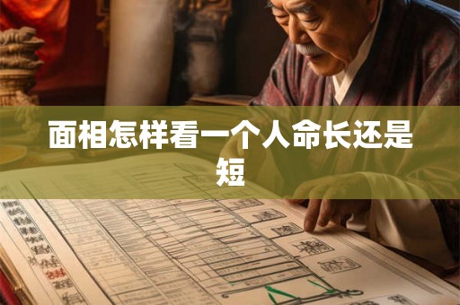 面相怎样看一个人命长还是短