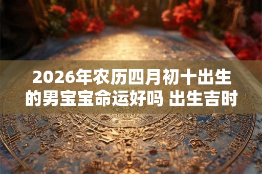 2026年农历四月初十出生的男宝宝命运好吗 出生吉时解析