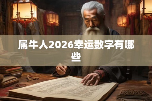 属牛人2026幸运数字有哪些 属牛人2026幸运数字有哪些