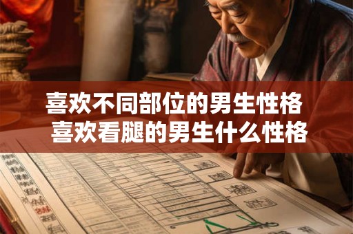 喜欢不同部位的男生性格  喜欢看腿的男生什么性格