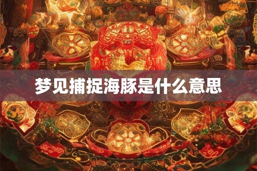 梦见捕捉海豚是什么意思