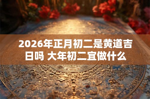 2026年正月初二是黄道吉日吗 大年初二宜做什么