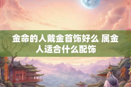 金命的人戴金首饰好么 属金人适合什么配饰 金命的人戴金首饰好么 属金人适合什么配饰