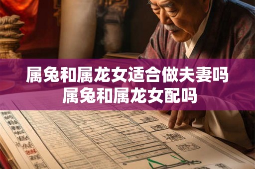 属兔和属龙女适合做夫妻吗 属兔和属龙女配吗