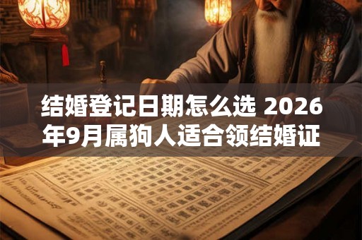 结婚登记日期怎么选 2026年9月属狗人适合领结婚证的日子