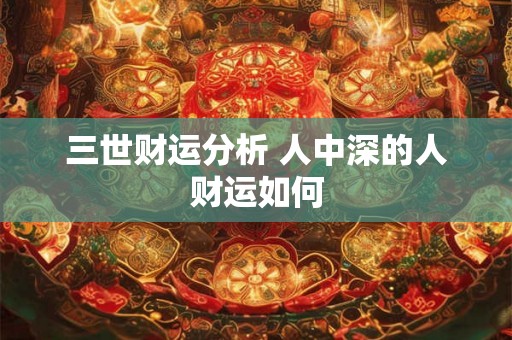 三世财运分析 人中深的人财运如何 三世财运分析 人中深的人财运如何