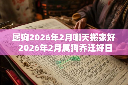 属狗2026年2月哪天搬家好 2026年2月属狗乔迁好日子