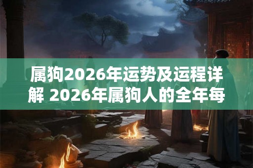 属狗2026年运势及运程详解 2026年属狗人的全年每月运势